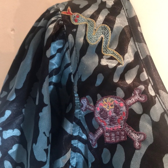 “TOPSHOP” for “LAURA” 80’s Embroidered Dress. - Picture 6 of 13